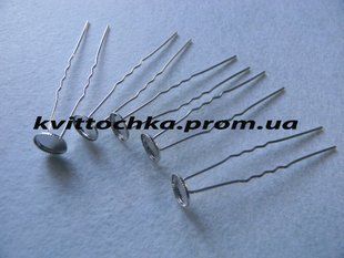 Шпилька з Платформою 7 см колір Срібло 10 шт ZBM-10044 фото
