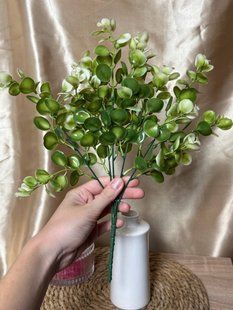 Куст зелени самшит мелкий / двухцветный/ 33 см высота, искусственный, для интерьера s-013-02-02 фото