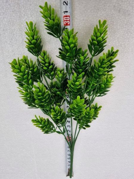 Куст зелени хмель 32 см высота, искусственные цветы, для оформления помещений 013 фото